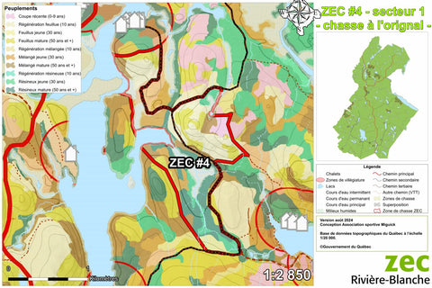 ZEC de la Rivière-Blanche, chasse à l'orignal Zone 4 - secteur 1 Preview 1