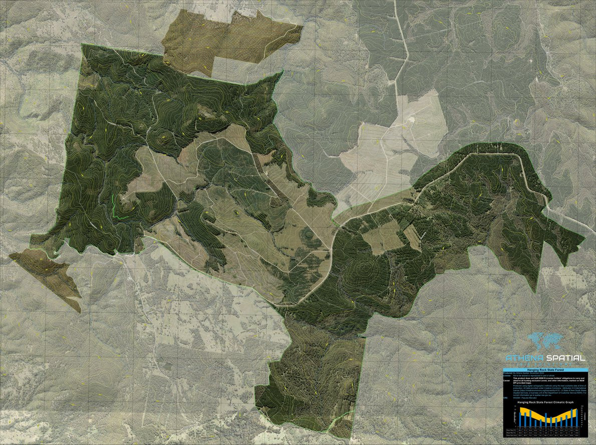 Hanging Rock State Forest Map by Athena Spatial | Avenza Maps