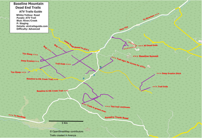 ATV Trails Guide -- Baseline Mountain Dead-end Trails Preview 1