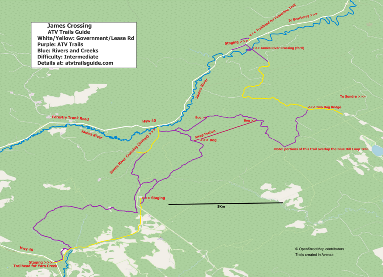 ATV Trails Guide -- James Crossing Map by ATV Trails Guide | Avenza Maps