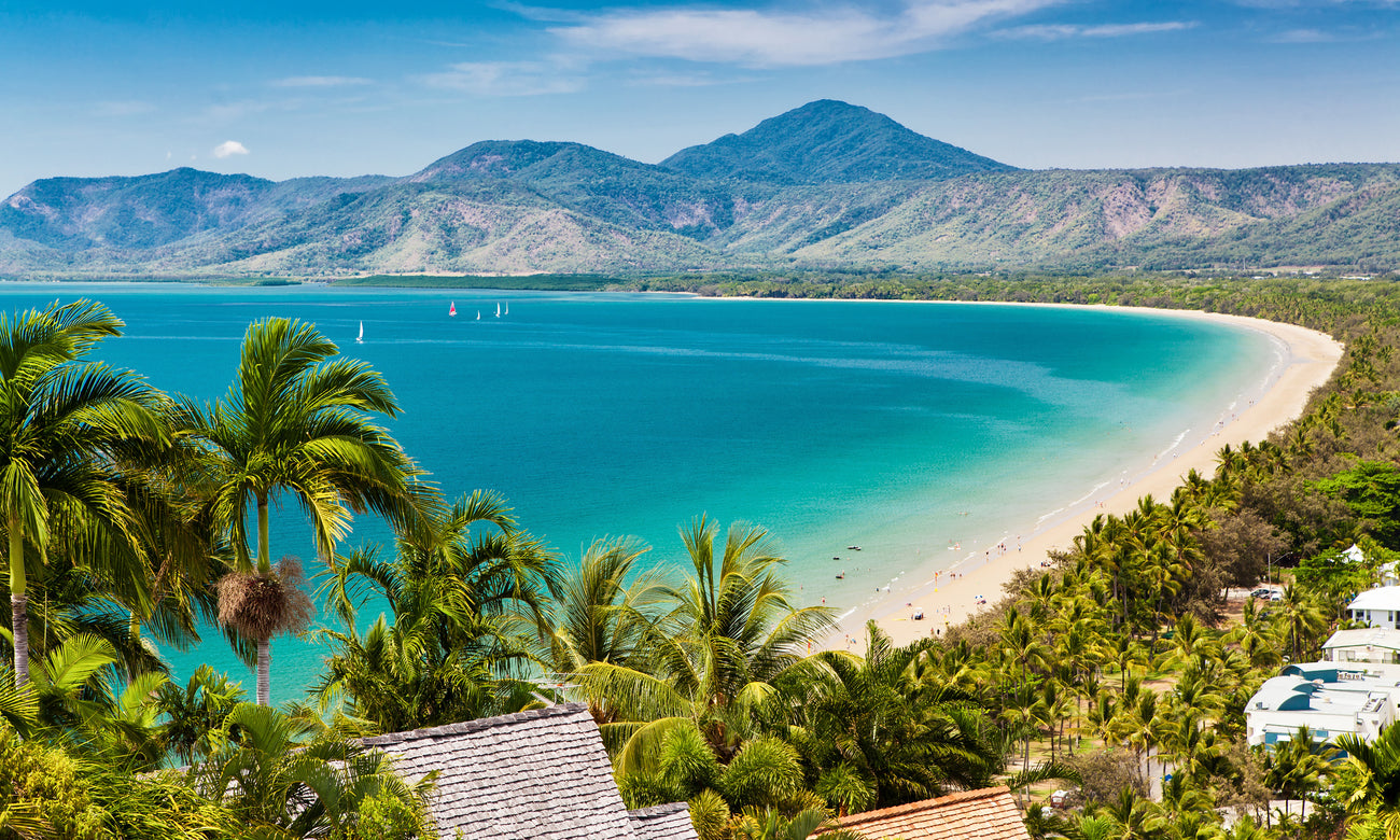  Port Douglas beach and ocean on sunny day, Queensland 