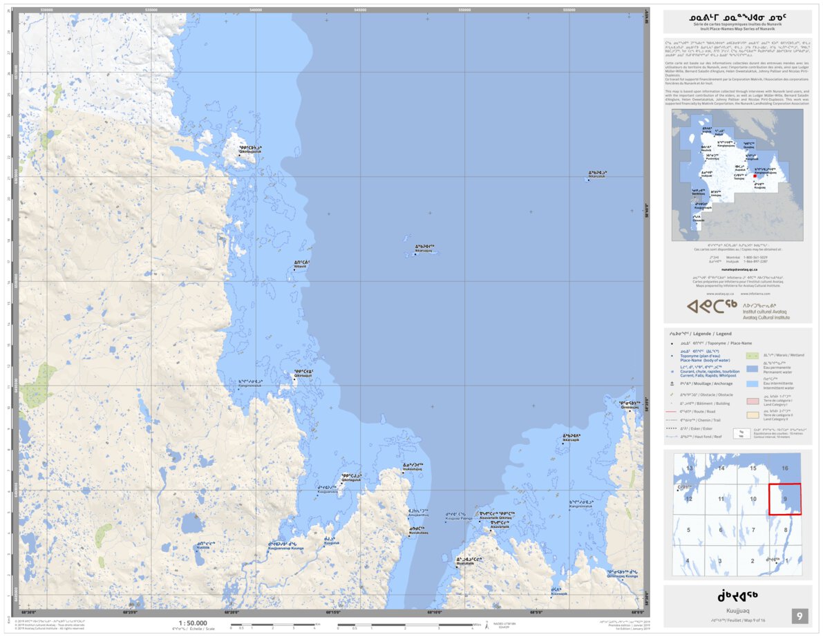 24K Kuujjuaq 9 Map by Avataq Cultural Institute | Avenza Maps