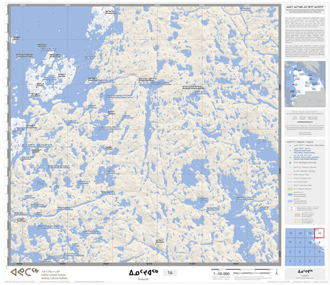 Avataq Cultural Institute 34L Inukjuak 16 digital map