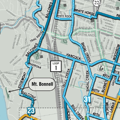 Avenza Systems Inc. Austin, Texas Bicycle Map digital map