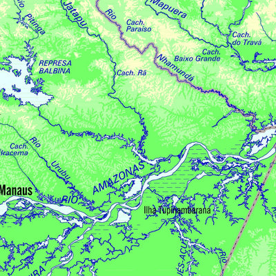 Avenza Systems Inc. Brazil Physical Relief digital map