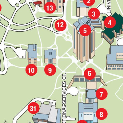 Avenza Systems Inc. Campus Map - University of Wisconsin-Green Bay digital map