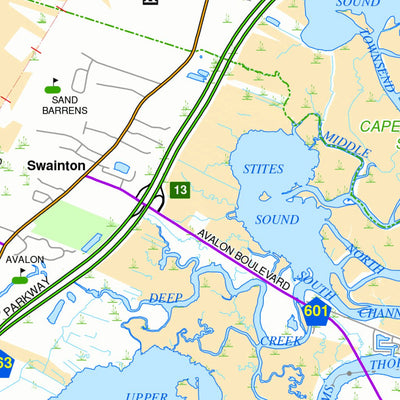 Cape May County - New Jersey Map by Avenza Systems Inc. | Avenza Maps