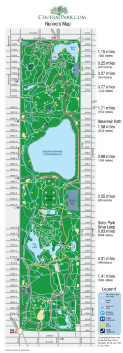 Avenza Systems Inc. Central Park Running Map digital map