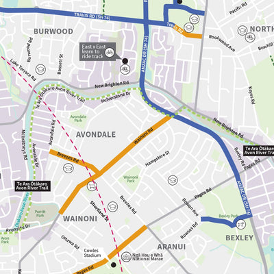 Christchurch Cycle Map Preview 3