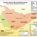 Avenza Systems Inc. Eastern Ontario Municipal Boundaries - Upper Tier digital map