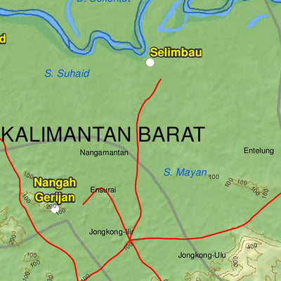 Avenza Systems Inc. F10: Kapuas Hulu District digital map
