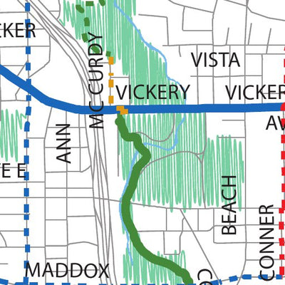 Avenza Systems Inc. Fort Worth, Texas Bike Lanes & Routes digital map