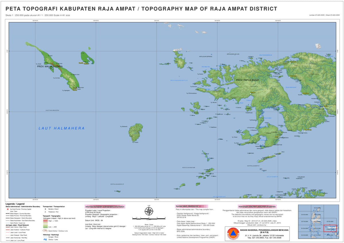 G20: Raja Ampat District Map by Avenza Systems Inc. | Avenza Maps
