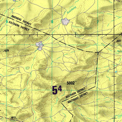 Avenza Systems Inc. Gaborone, Botswana; South Africa - sg-35-2 digital map