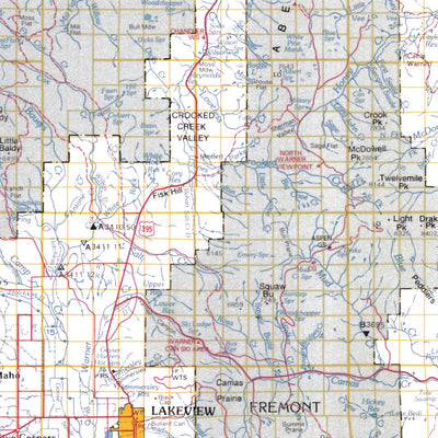 Avenza Systems Inc. Goose and Summer Lakes Drainage Basin, Oregon digital map