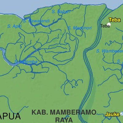 Avenza Systems Inc. H24: Mamberamo Raya District digital map