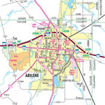 Avenza Systems Inc. Highway Map of Abilene - Texas digital map