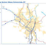 Avenza Systems Inc. Highway Map of Albany - New York digital map