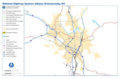 Avenza Systems Inc. Highway Map of Albany - New York digital map