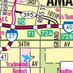 Avenza Systems Inc. Highway Map of Amarillo - Texas digital map