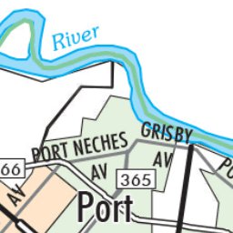 Avenza Systems Inc. Highway Map of Beaumont - Texas digital map