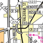 Avenza Systems Inc. Highway Map of Brazoria County (Angleton/Brazoria) - Texas digital map