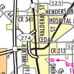 Avenza Systems Inc. Highway Map of Brazoria County (Angleton/Brazoria) - Texas digital map