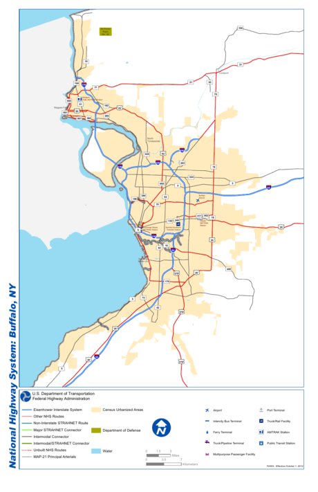 Western New York State Map Highways Closure New York State Thruway