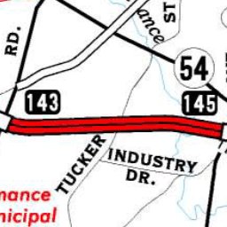 Avenza Systems Inc. Highway Map of Burlington - North Carolina digital map