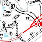 Avenza Systems Inc. Highway Map of Burlington - North Carolina digital map