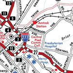 Avenza Systems Inc. Highway Map of Charlotte - North Carolina digital map