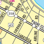 Avenza Systems Inc. Highway Map of Corpus Christi - Texas digital map