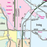 Avenza Systems Inc. Highway Map of Dallas and Fort Worth - Texas digital map