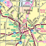 Avenza Systems Inc. Highway Map of Dallas and Fort Worth - Texas digital map