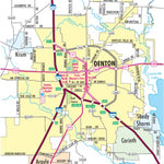 Avenza Systems Inc. Highway Map of Denton - Texas digital map