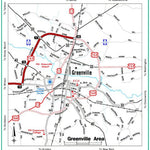 Avenza Systems Inc. Highway Map of Greenville - North Carolina digital map