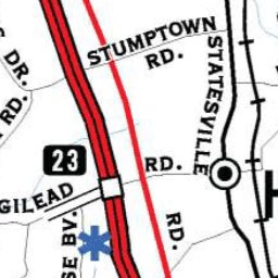 Avenza Systems Inc. Highway Map of Huntersville - North Carolina digital map