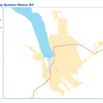 Avenza Systems Inc. Highway Map of Ithaca - New York digital map