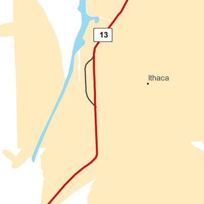 Avenza Systems Inc. Highway Map of Ithaca - New York digital map