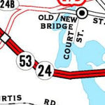 Avenza Systems Inc. Highway Map of Jacksonville - North Carolina digital map