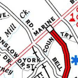 Avenza Systems Inc. Highway Map of Jacksonville - North Carolina digital map