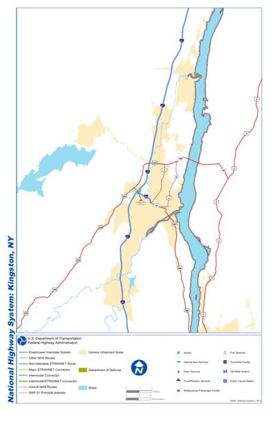 Avenza Systems Inc. Highway Map of Kingston - New York digital map