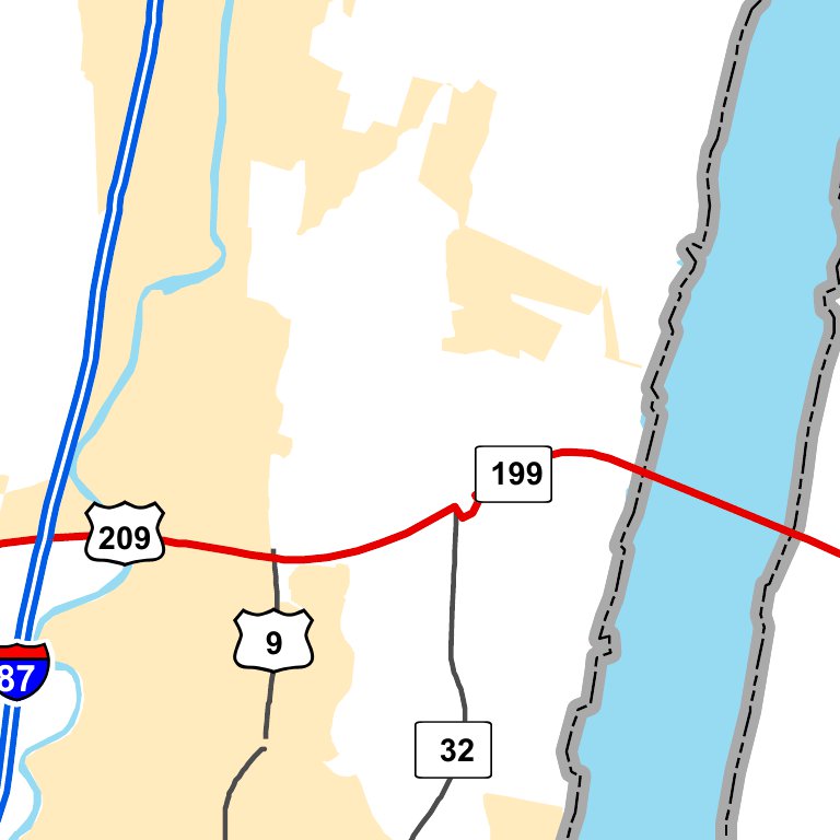 Highway Map of Kingston - New York by Avenza Systems Inc. | Avenza Maps