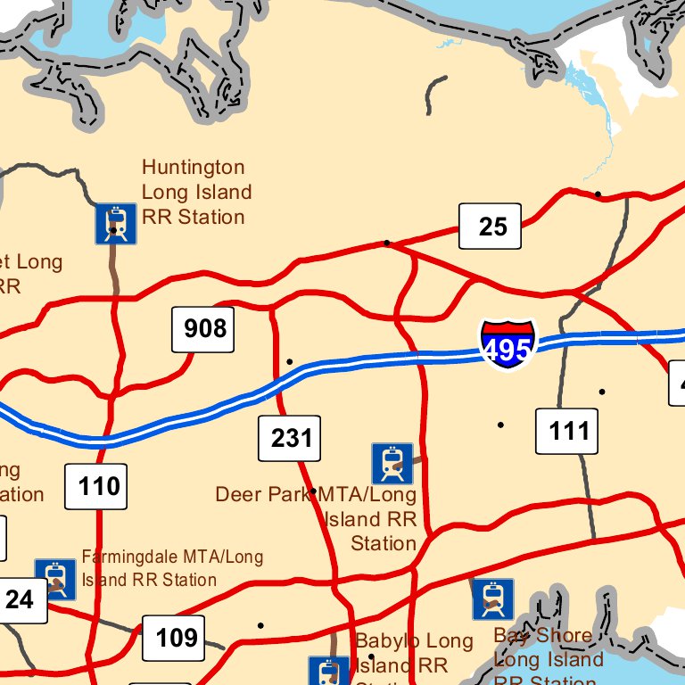 Highway Map of Long Island - New York by Avenza Systems Inc. | Avenza Maps