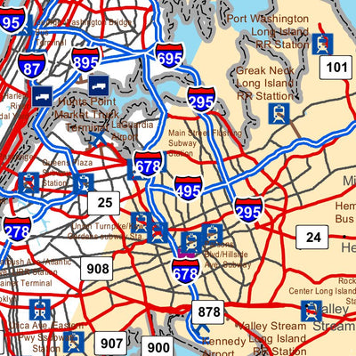 Avenza Systems Inc. Highway Map of Long Island - New York digital map