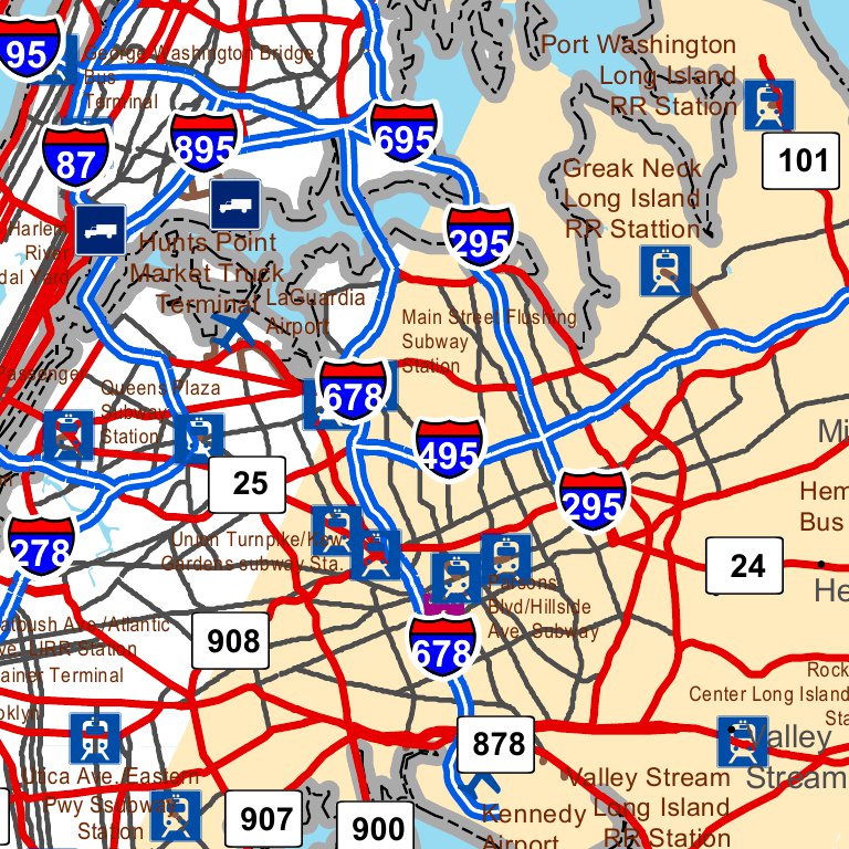 Highway Map of Long Island - New York by Avenza Systems Inc. | Avenza Maps