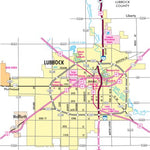 Avenza Systems Inc. Highway Map of Lubbock - Texas digital map