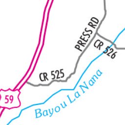 Avenza Systems Inc. Highway Map of Lufkin and Nacogdoches - Texas digital map