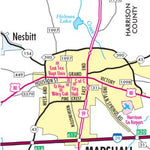 Avenza Systems Inc. Highway Map of Marshall - Texas digital map