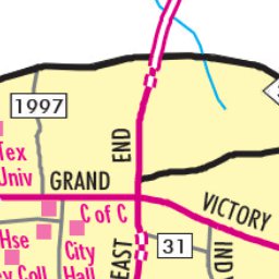 Avenza Systems Inc. Highway Map of Marshall - Texas digital map